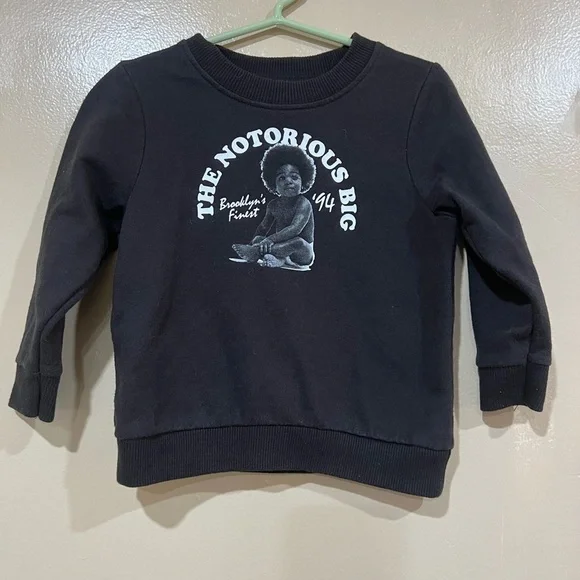 The Notorious B.I.G. Kids Black Sweatshirt - Picture 1 of 3